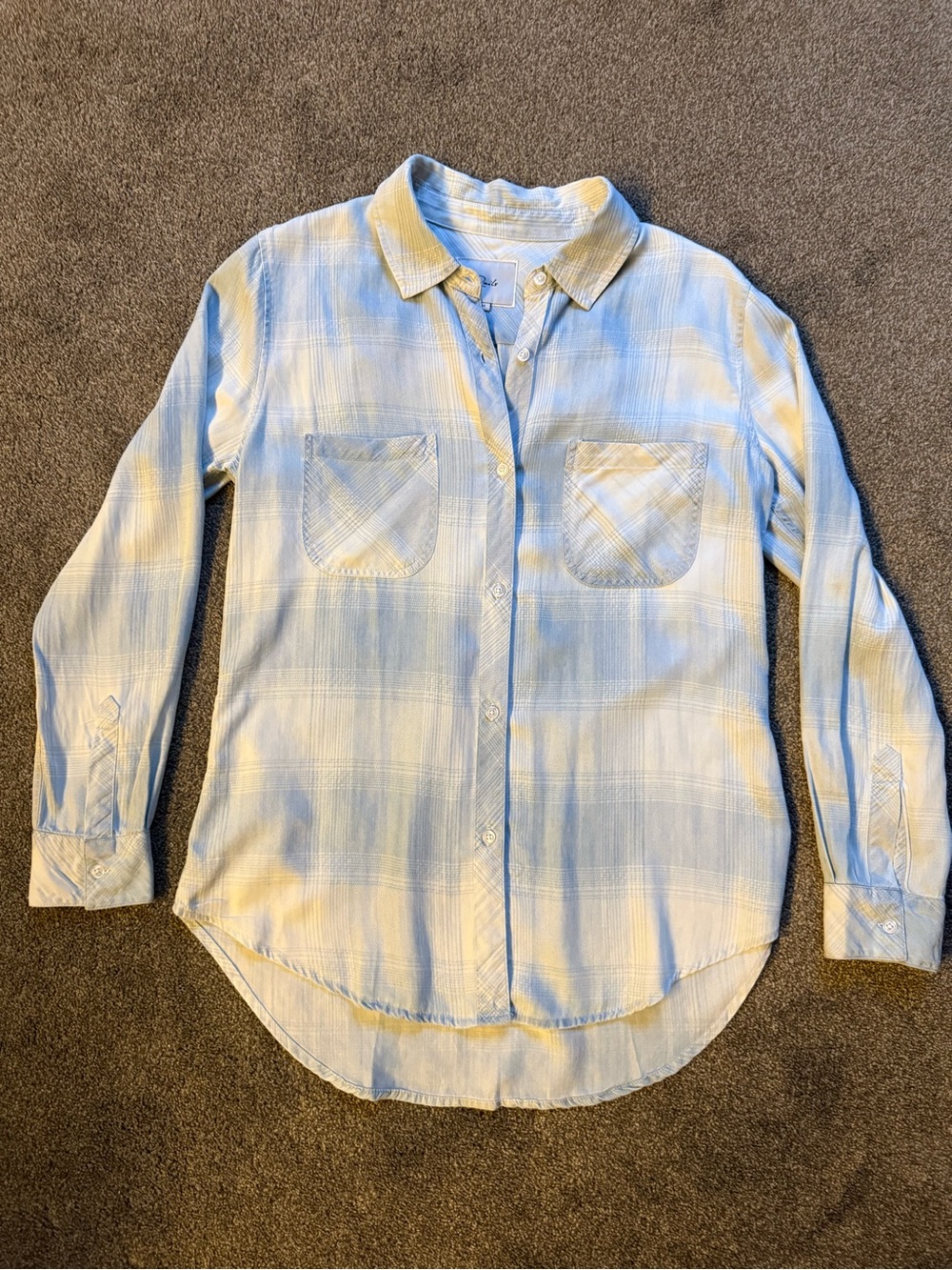 Rails Light Blue Plaid Shirt